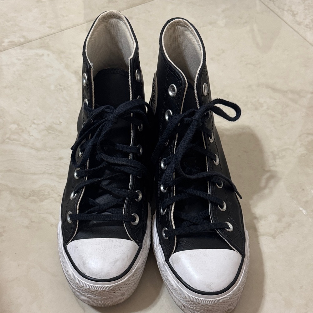 Converse Black and White High-Top Sneakers